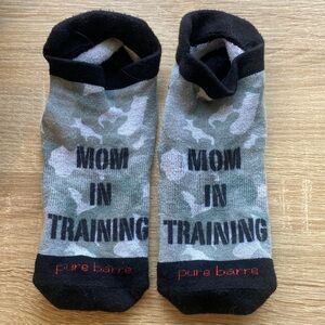 Pure Barre Mom In Training Grip Socks